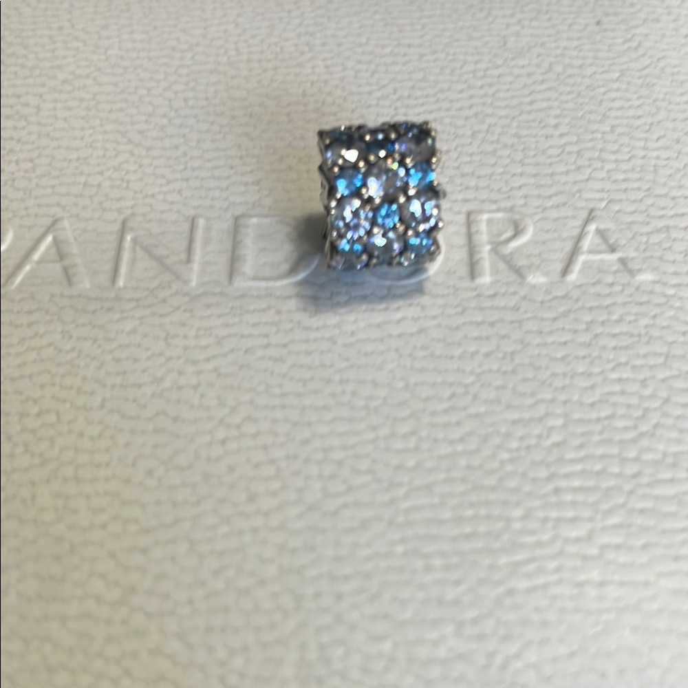 Pandora Silver Charm with Blue Accents - Picture 5 of 7